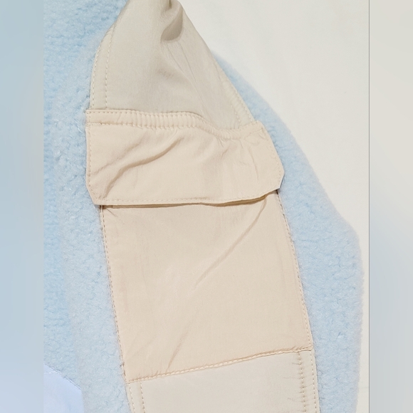 Nike Air Jordan Crop Cozy Fleece Hoodie Baby Blue/Grey Sz S Womem NWT - Picture 5 of 7